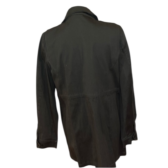 Sweet Rain Large army green 3/4 jacket embellished zipper & snaps - Picture 3 of 16